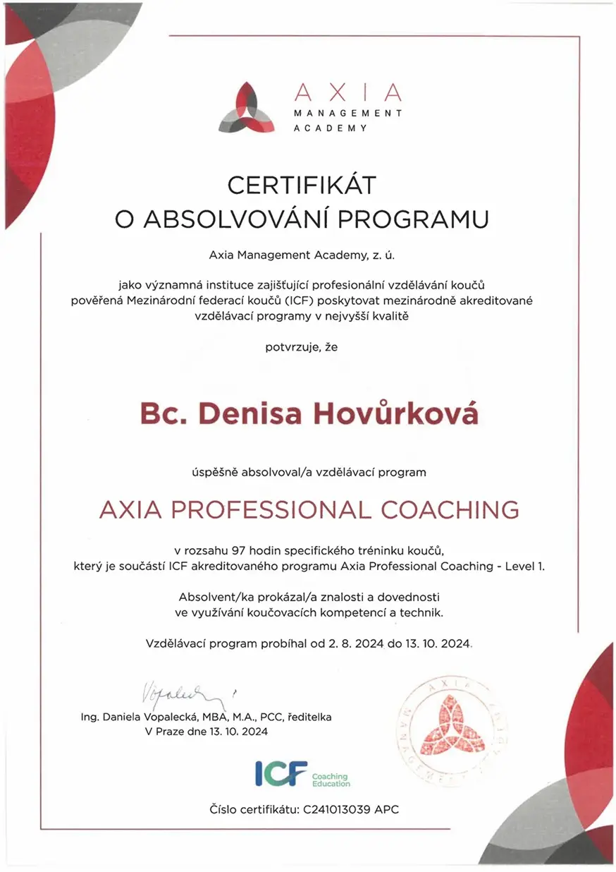 Diplom Axia Professional Coaching